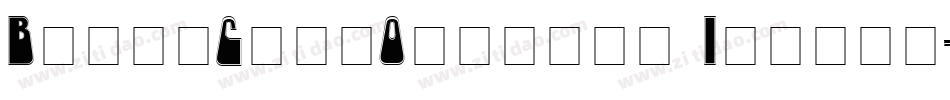 BrashCapsOutline Italic字体转换
